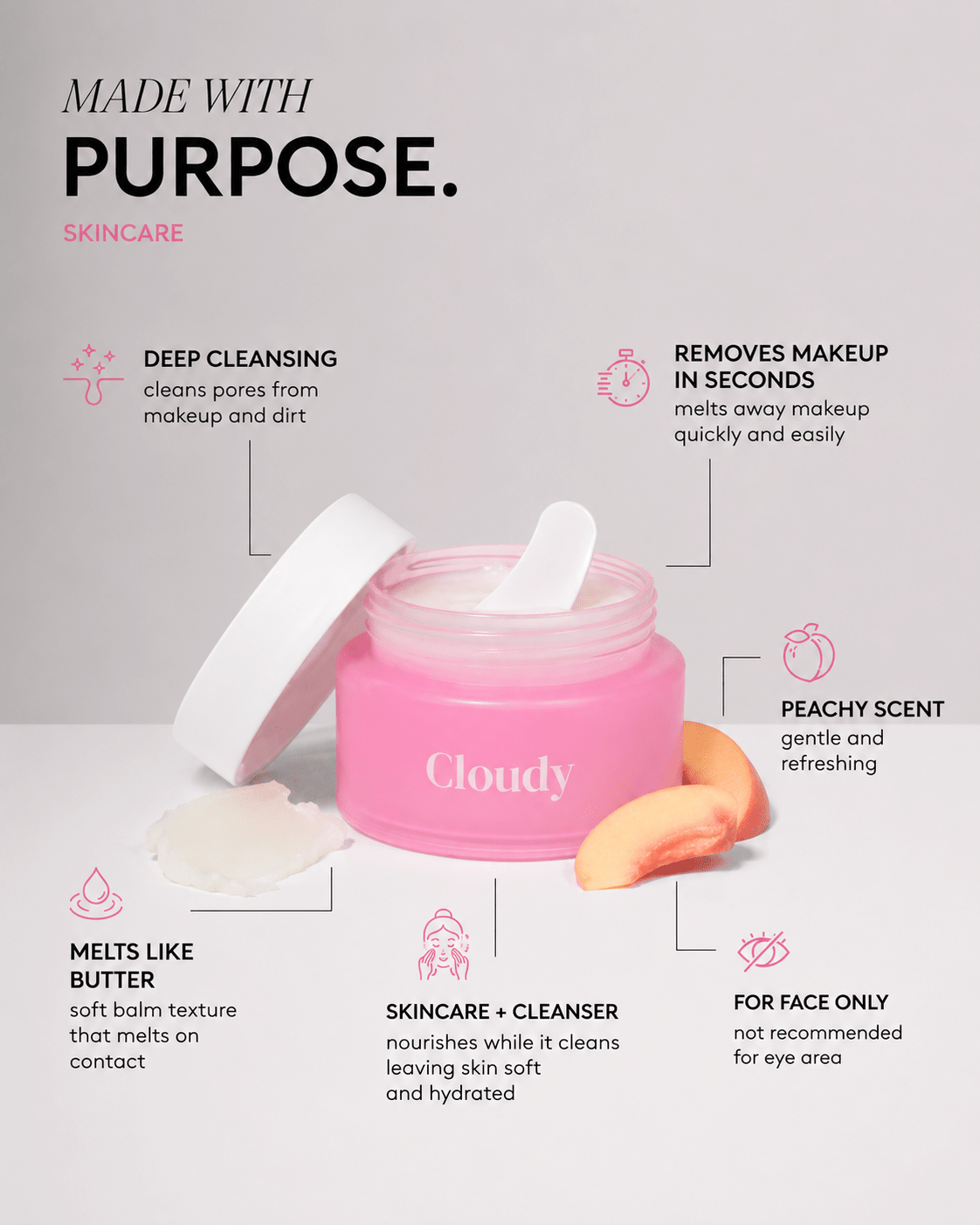 Butter Makeup Remover Balm + Cleanser - Cloudy Cosmetics